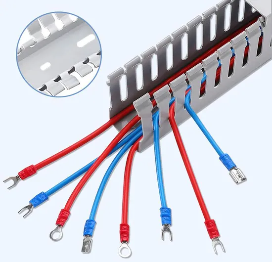 スムーズな施工が可能なPVC配線ダクト