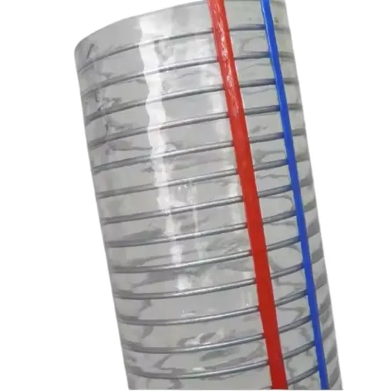 工場直送 食品グレード PU 透明ワイヤーホース スパイラル銅メッキ鋼ワイヤーホース 工業用