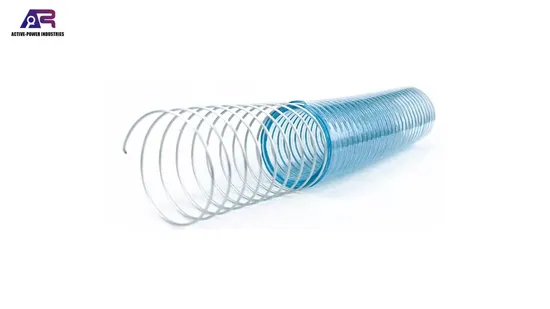 水道管ホースメーカー 食品グレードPVC鋼線補強ホース 中国高耐久ワイヤー補強フレキシブルダストコレクションPUホース